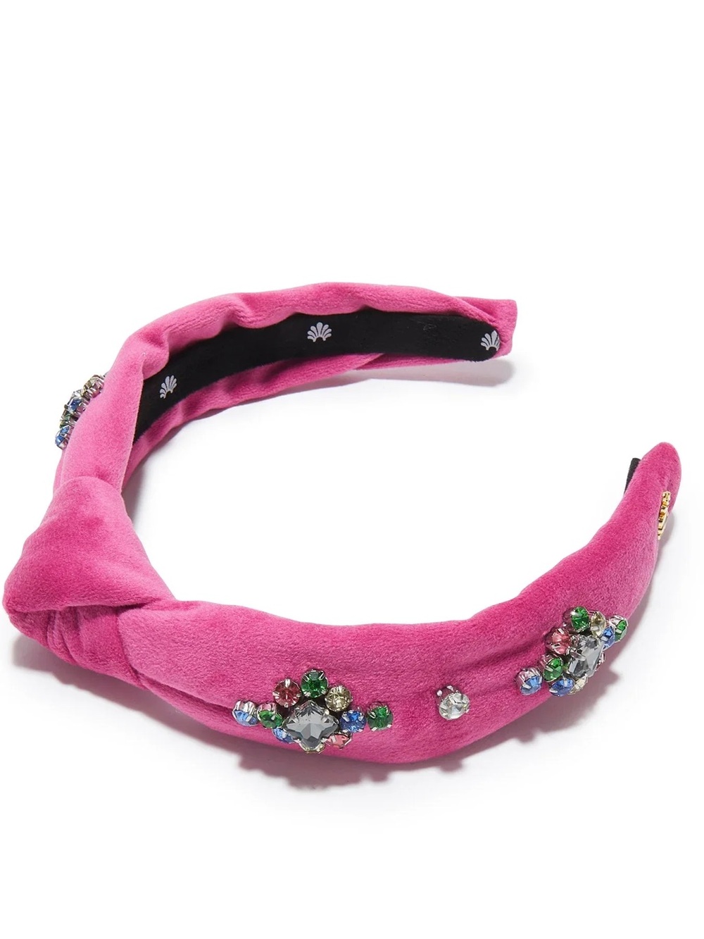 LELE SADOUGHI Harlequin Rainbow Kids Knotted Twinkle Crystal Headband Hot Pink